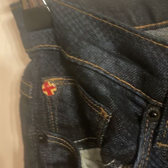 HUDSON Skinny jeans blue with black print size 26 - Picture 7 of 10